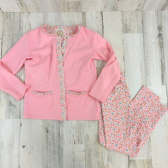 The Beaufort Bonnet Company Other - The Beaufort Bonnet Company Sz 7 Fall Fest Floral Cardigan and Leggings SET